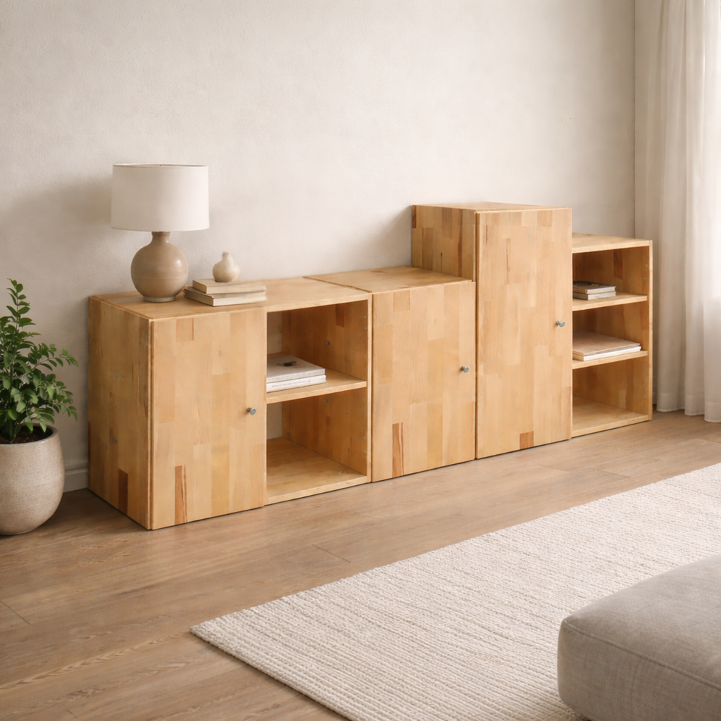 MOVE LIVING modulares Regalsystem in modernem Wohnambiente