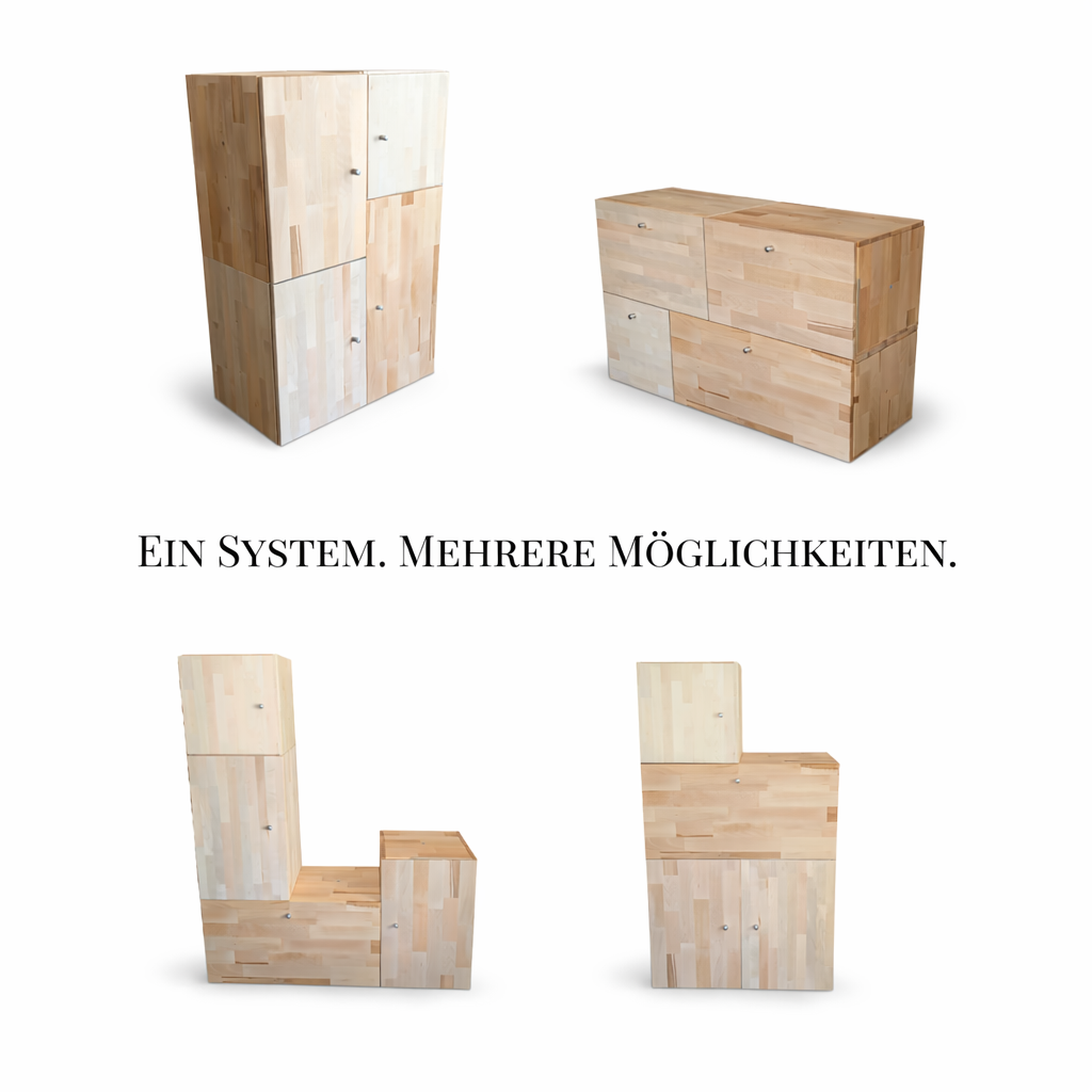 MOVE COMPACT Kombinationsmöglichkeiten: Erweiterbare Module für flexible Raumgestaltung