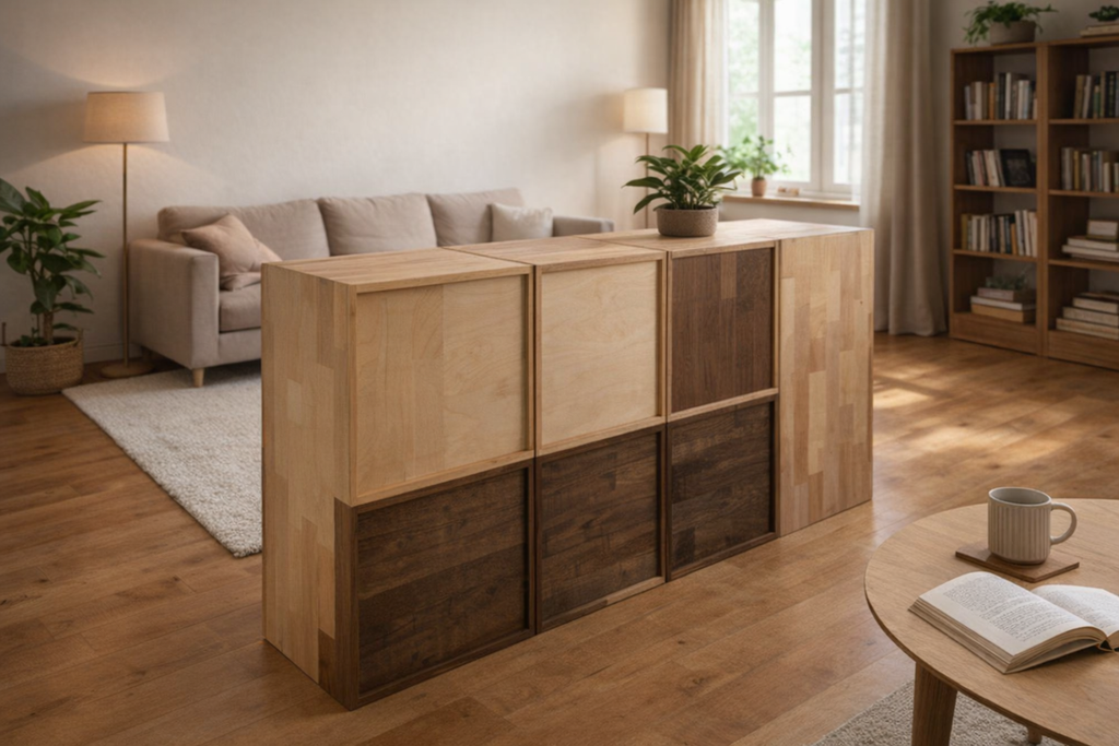 MOVE LIVING - Modulares System aus Massivholz | Wohnen & Homeoffice – flexibel erweiterbar