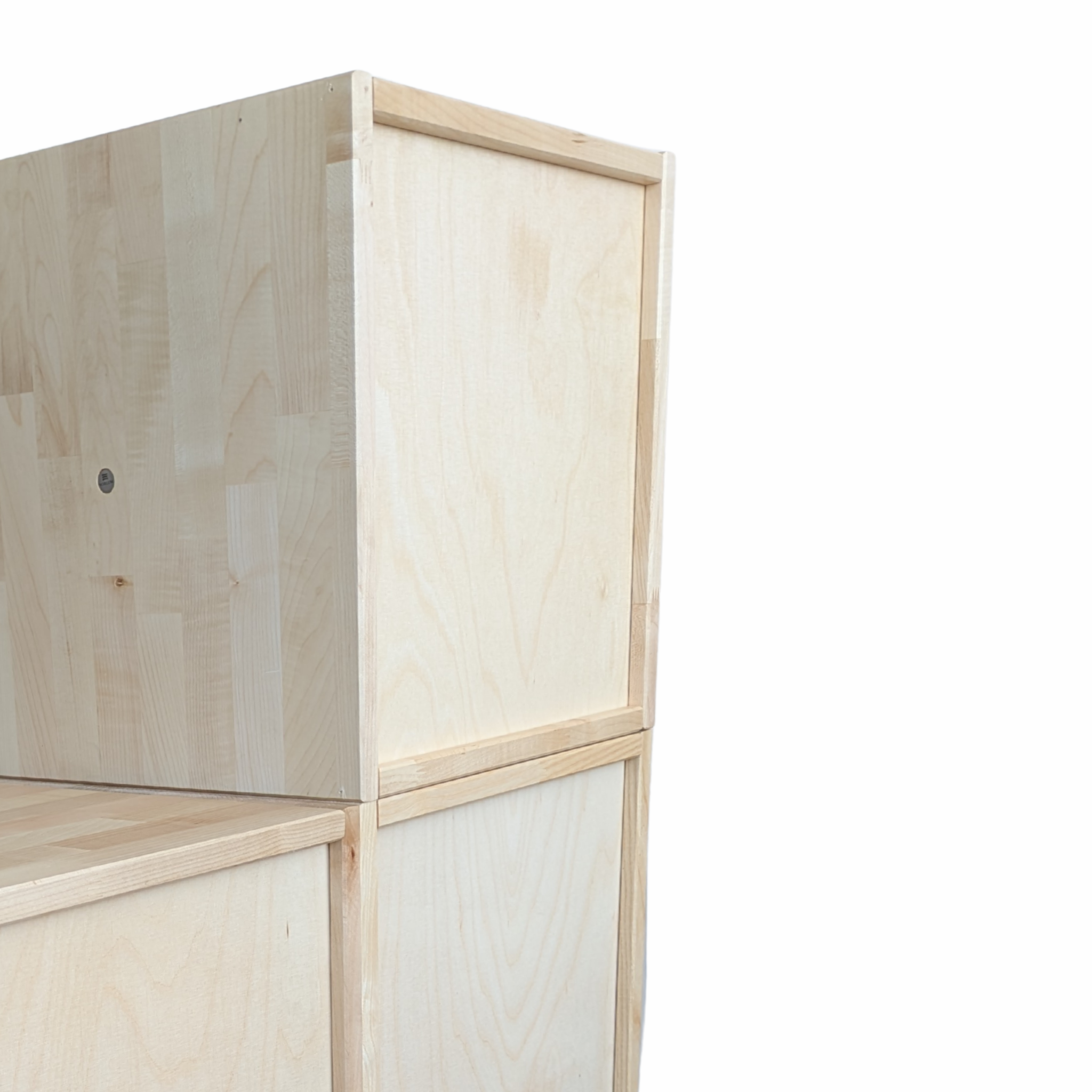 Move Compact - Der kompakte Einstieg... – Modulares Stauraum-Set Echtholz, mehrfach zerlegbar (4 Module) | Noblum